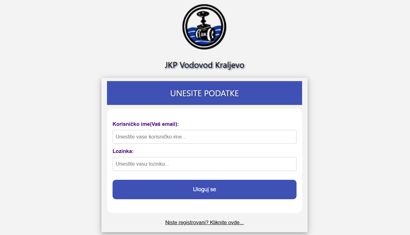 Novi servis E-korisnik